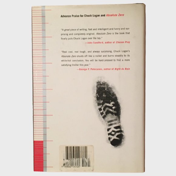 Absolute Zero by Chuck Logan (Hardcover)(New Condition) - Picture 2 of 2